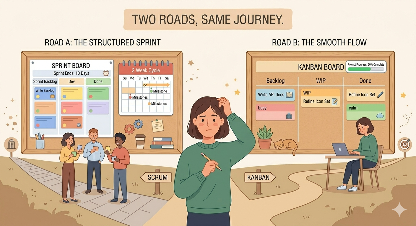 Kanban vs Scrum: Which One Is Right for You? (A Simple, Honest Answer)
